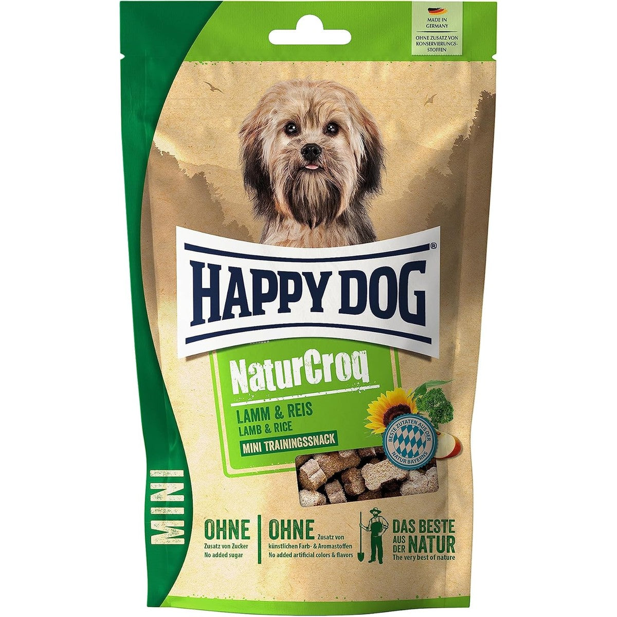 Happy Dog NaturCroq Mini Snack Lams- en rijst, 100 g – Happy Dog