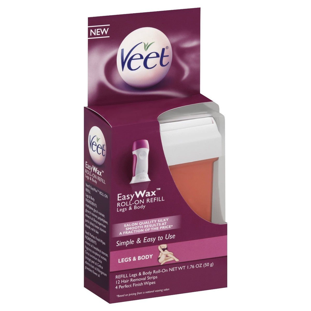 Veet Easy Wax Roll On Refill Legs & Body 50 ml – Veet