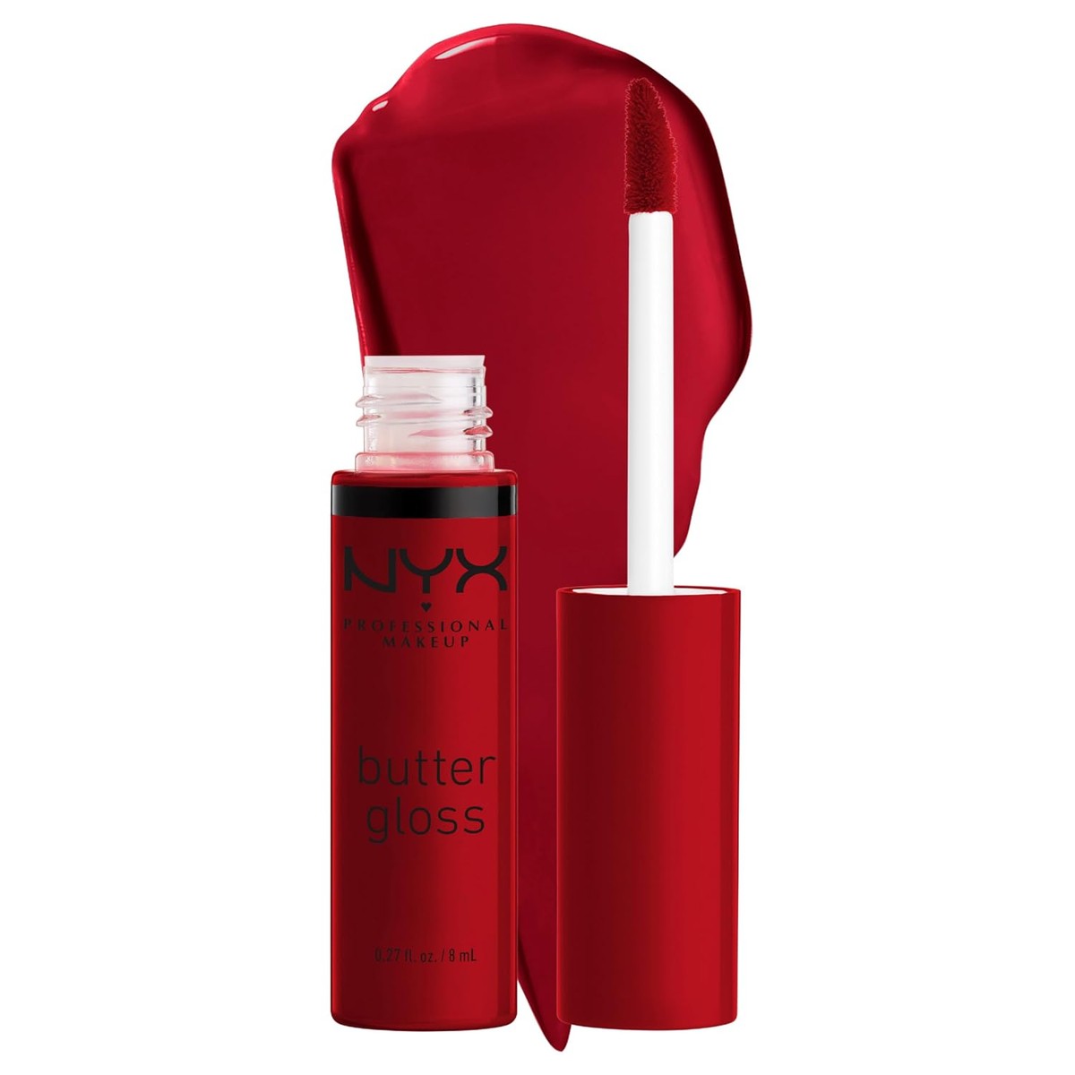 NYX PROFESSIONAL MAKEUP Boter Gloss, niet-hechtende lipgloss, Rocky Road (wijn) – NYX PROFESSIONAL MAKEUP