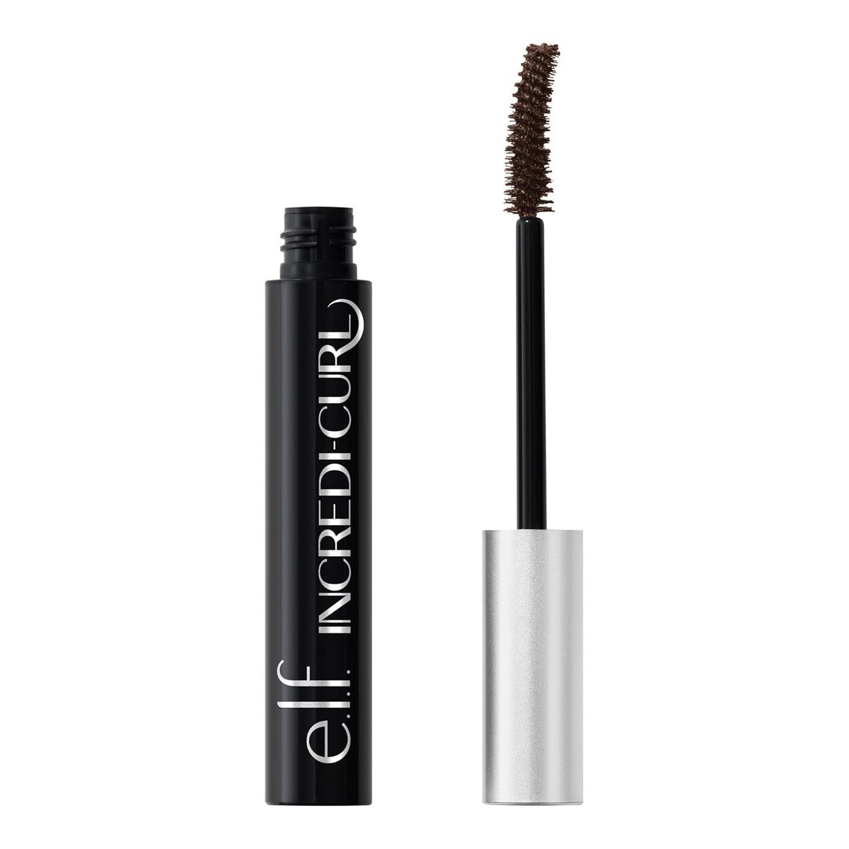 e.l.f. Incredi-Curl Mascara, mascara voor langdurige swing en mega-volume, vervaagt niet, veganistisch en dierproefvrij, donkerbruin – e.l.f.