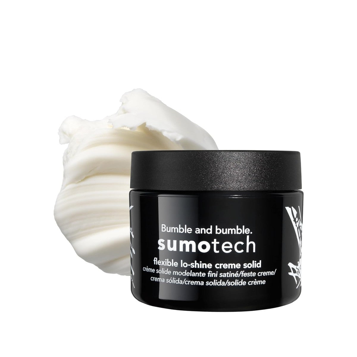 Bumble and bumble. Sumotech Flexible Hold Cream Solid, duurzame textuur, flexibele grip + matte afwerking, golvend, glad haar, 50 ml