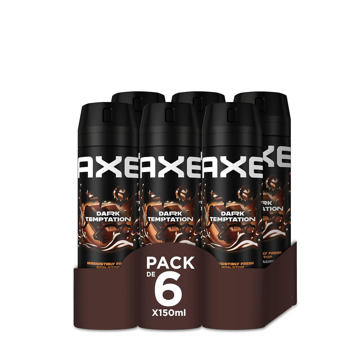 Axe Dark Temptation Deodorant 150 ml, 6 Stuk – Axe