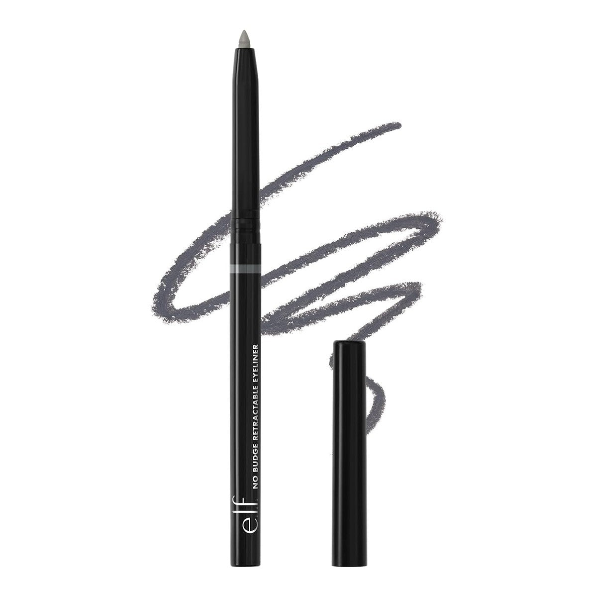 e.l.f, No Budge Intrekbare eyeliner, crème, ultra-gepigmenteerd, duurzaam, verbeteren, definities, intensief, bollen, grijs, dagelijks gebruik, 0,006 oz – e.l.f.