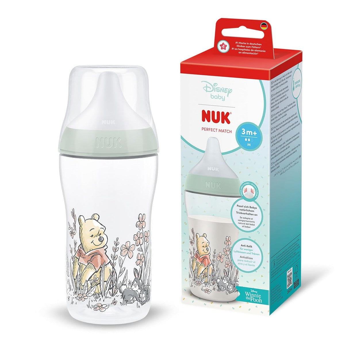 NUK Perfect Match Babyfles Disney Winnie de Poeh 260 ml – NUK