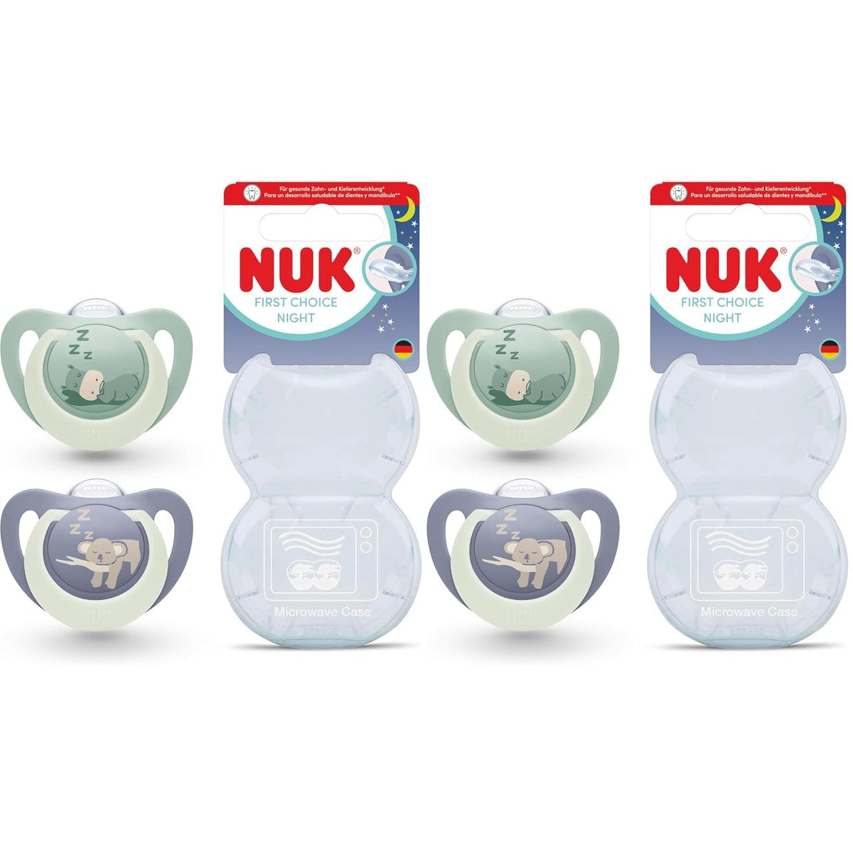 NUK First Choice Night Baby fopspeen 18-36 maanden, 2 stuks – NUK
