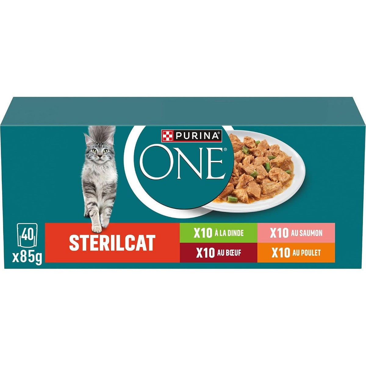 Purina One Bifensis natvoer kattenvoer zalm & wortel 40 x 85 g