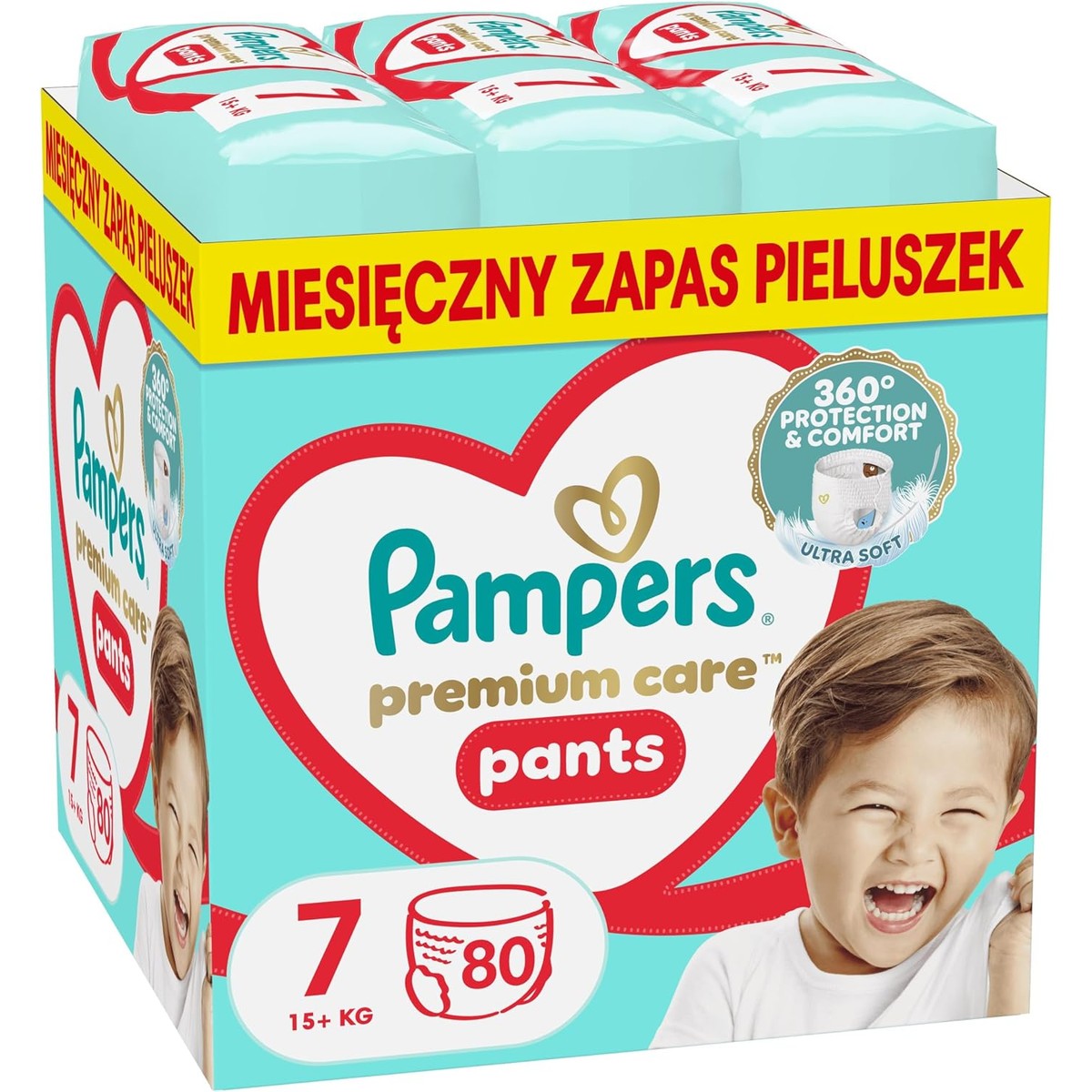 Pampers Premium Care luiers maat 7, 80 luiers, 15kg+ – Pampers