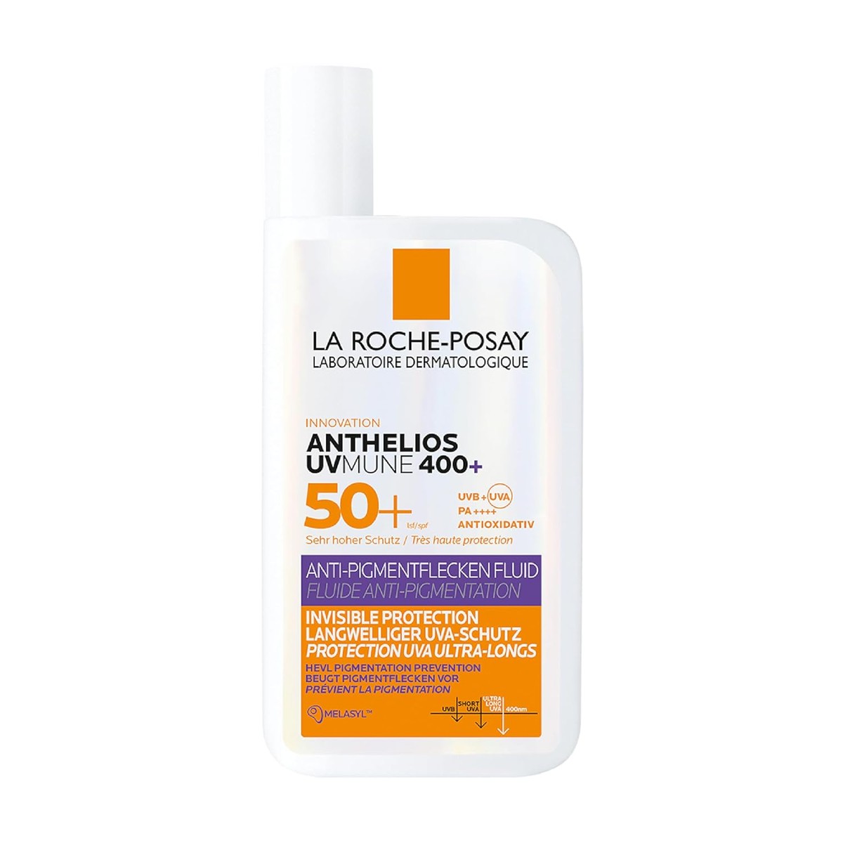 La Roche-Posay Anthelios Anti-pigmentvlekken Vloeistof Gezicht SPF 50+, 50 ml