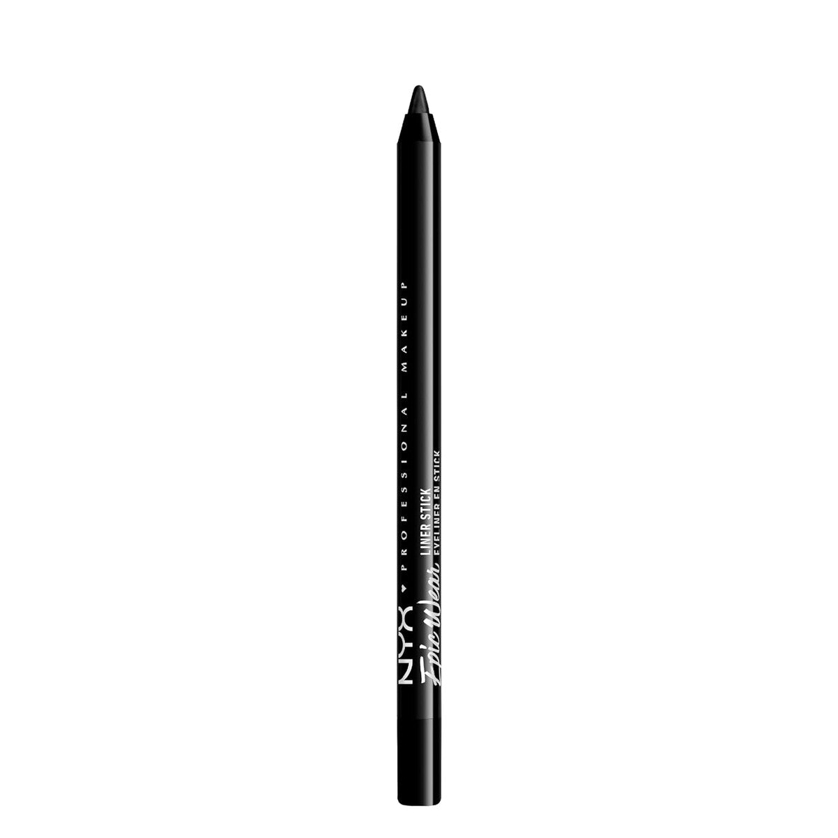 NYX Professional Makeup Epic Wear Semi-Perm Graphic Liner Sticks – waterdichte eyeliner met ultra-intensieve kleuren, houdt 36 uur, matte en metallic afwerking, pitch black – NYX PROFESSIONAL MAKEUP