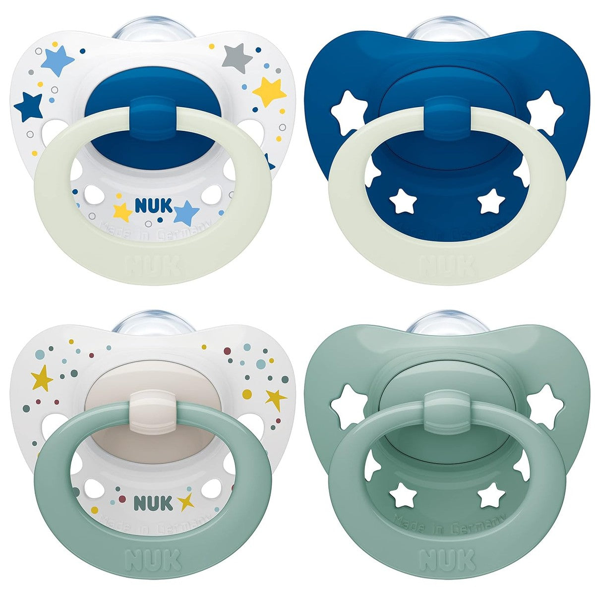 NUK Signature Day & Night fopspeen 0-6 maanden, 4 stuks – NUK