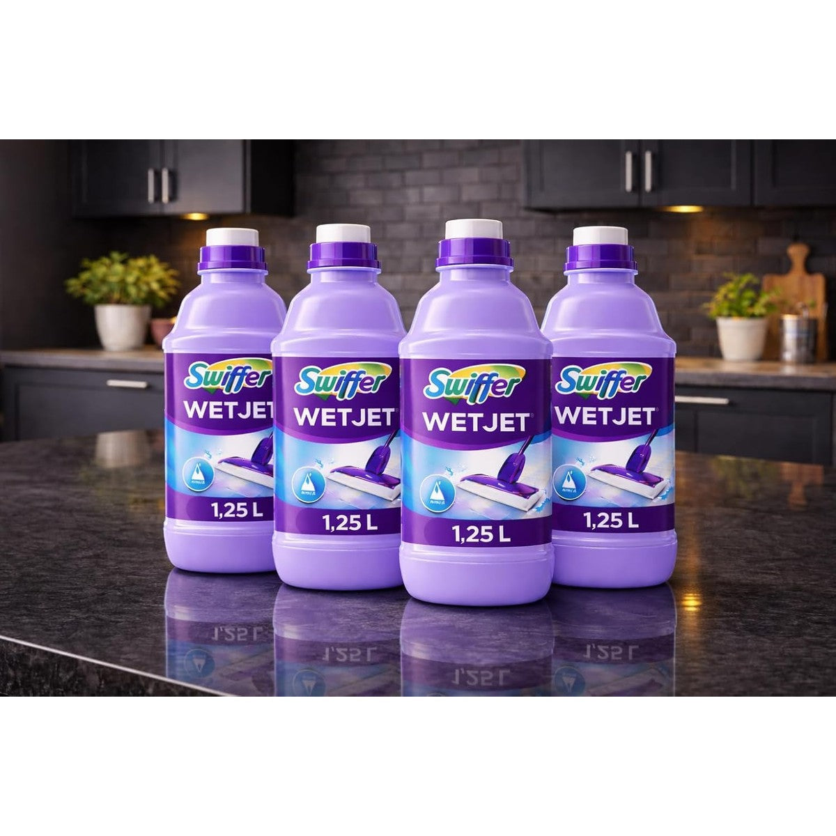 Swiffer Wetjet reinigingsoplossing 4 x 1,25 l – Swiffer