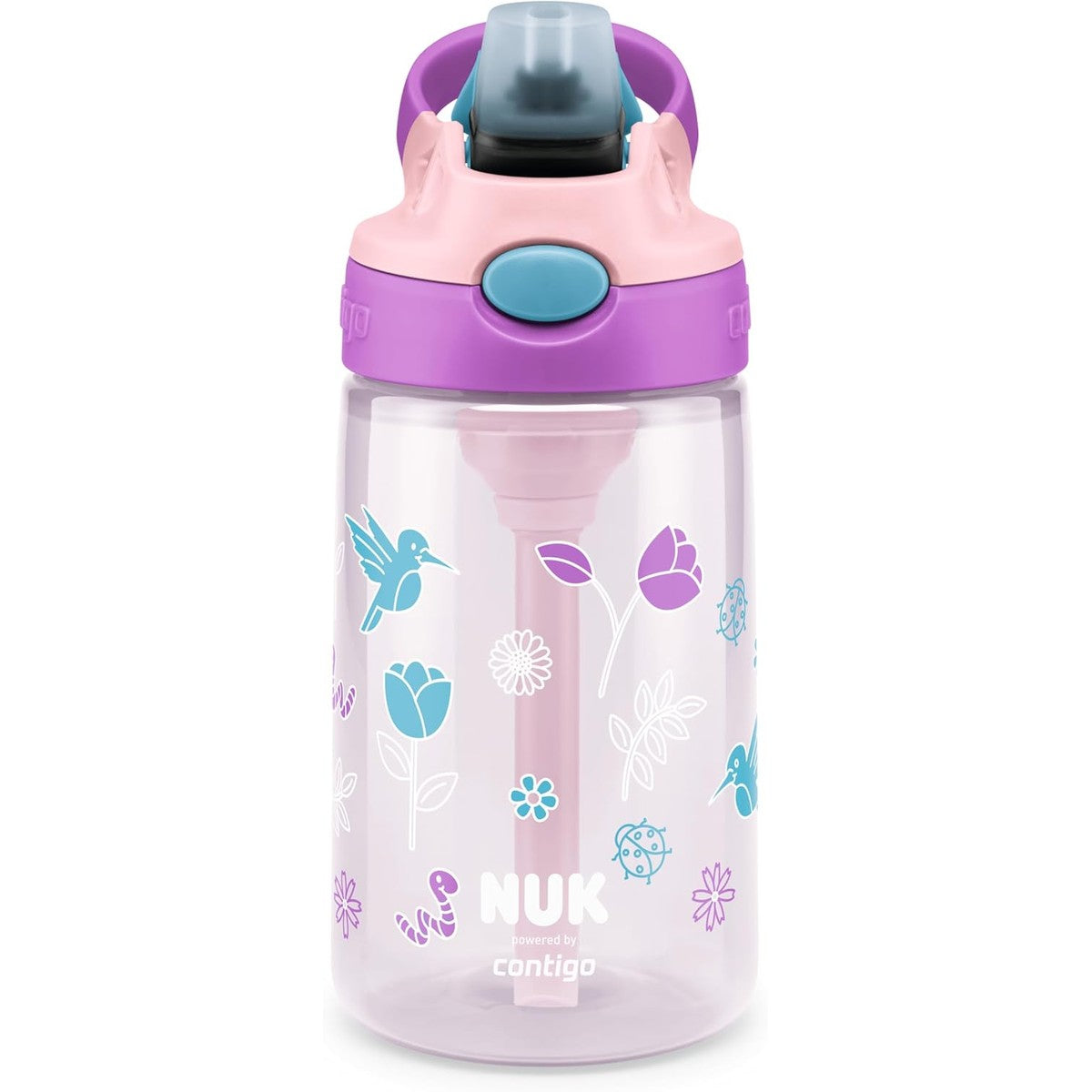 NUK Easy Straw Cup Drinkfles met rietje 420 ml tulp – NUK