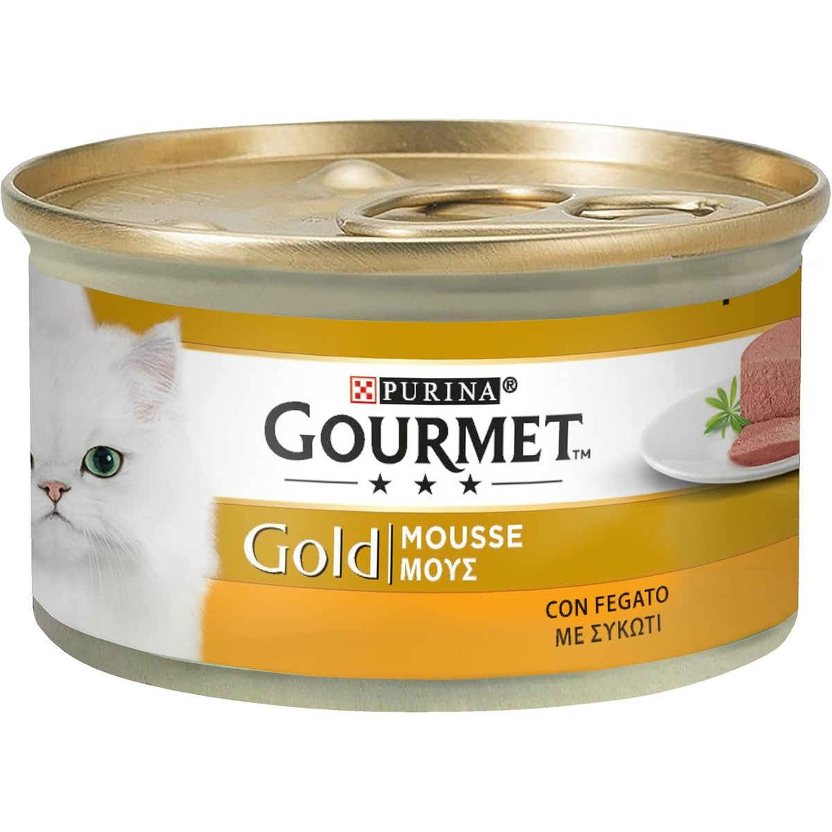 Gourmet Gold Mousse natvoer kattenvoer lever 24 x 85 g
