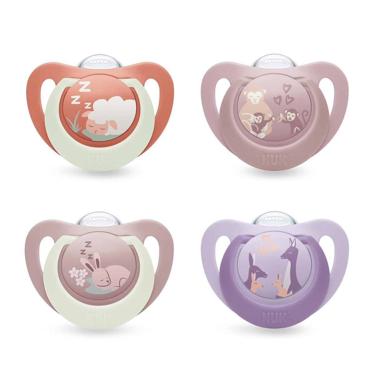 NUK First Choice Day & Night Baby fopspeen 6-18 maanden 4 stuks – NUK