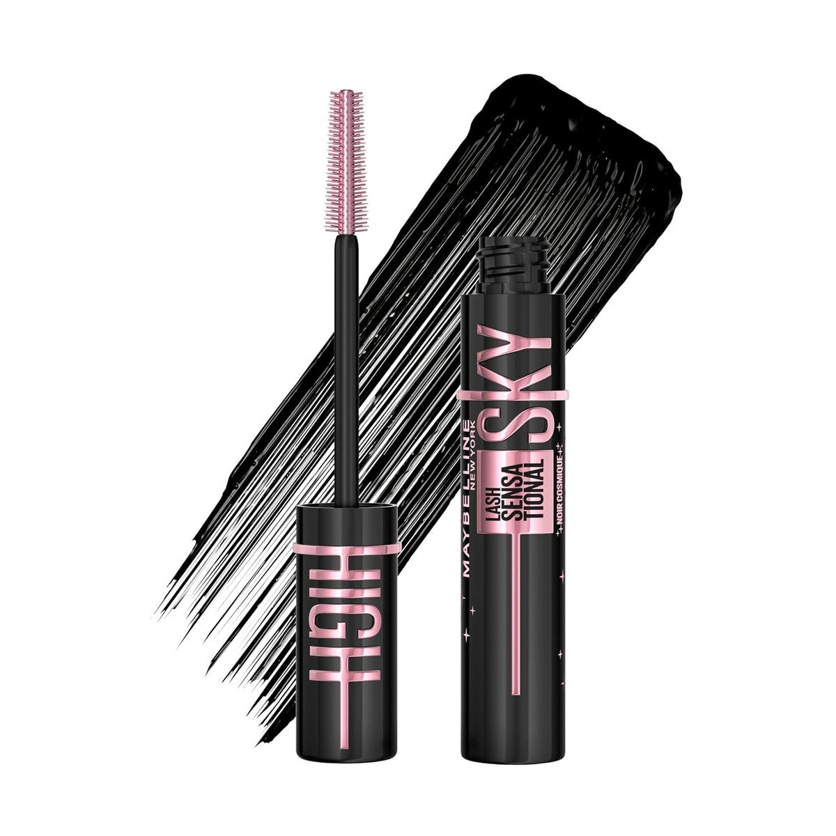 Maybelline New York Lash Sensational Sky High Cosmic Mascara voor extreme lengte en vol volume, zwart, 1 x 7,2 ml – MAYBELLINE
