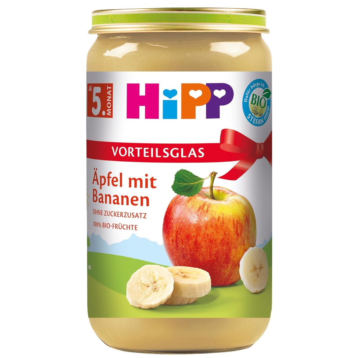 HiPP Biologische vruchten appels met bananen 6 x 250 g – HiPP