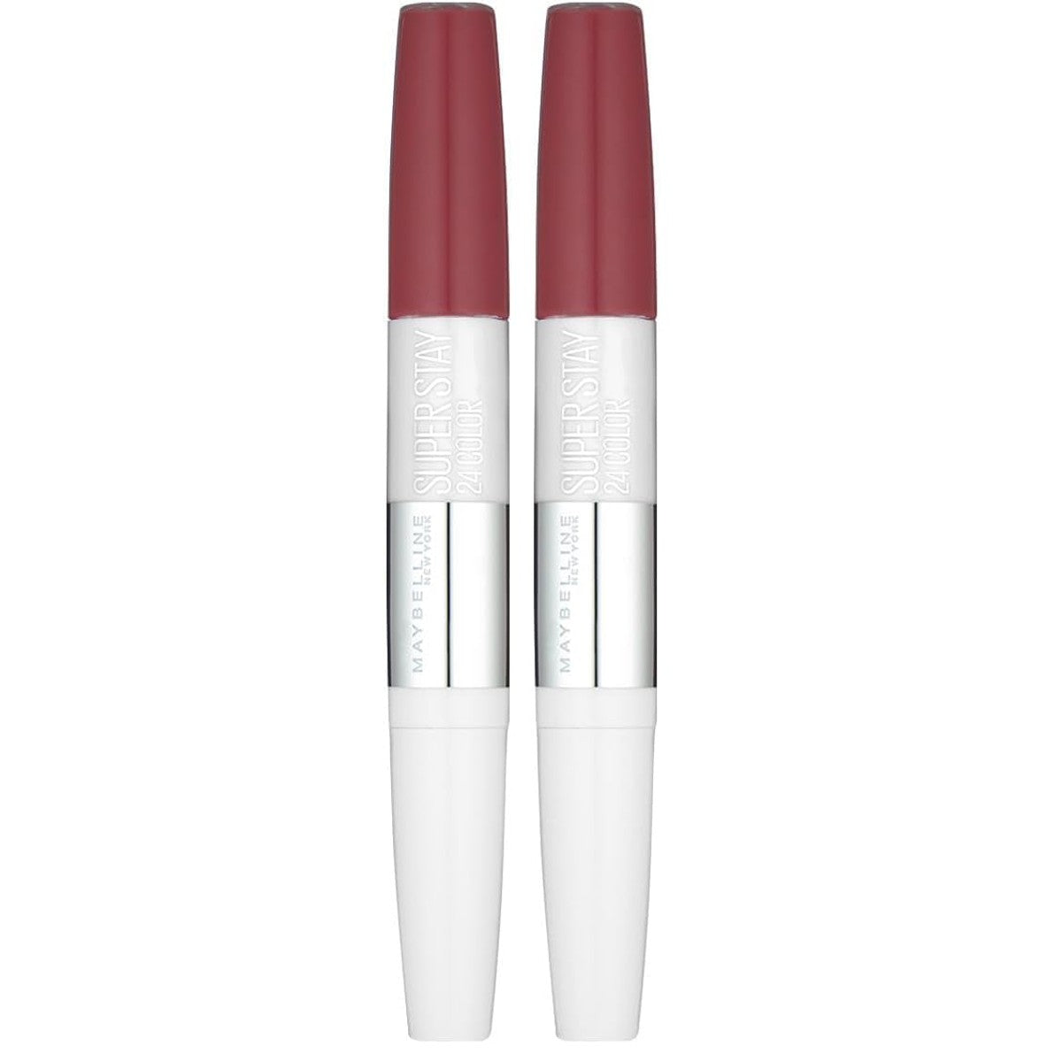 Maybelline New York Lippenstift, Super Stay 24H, vloeibaar en duurzaam, nr. 260 Wildberry, 5 g (verpakking van 2) – L'Oreal Paris