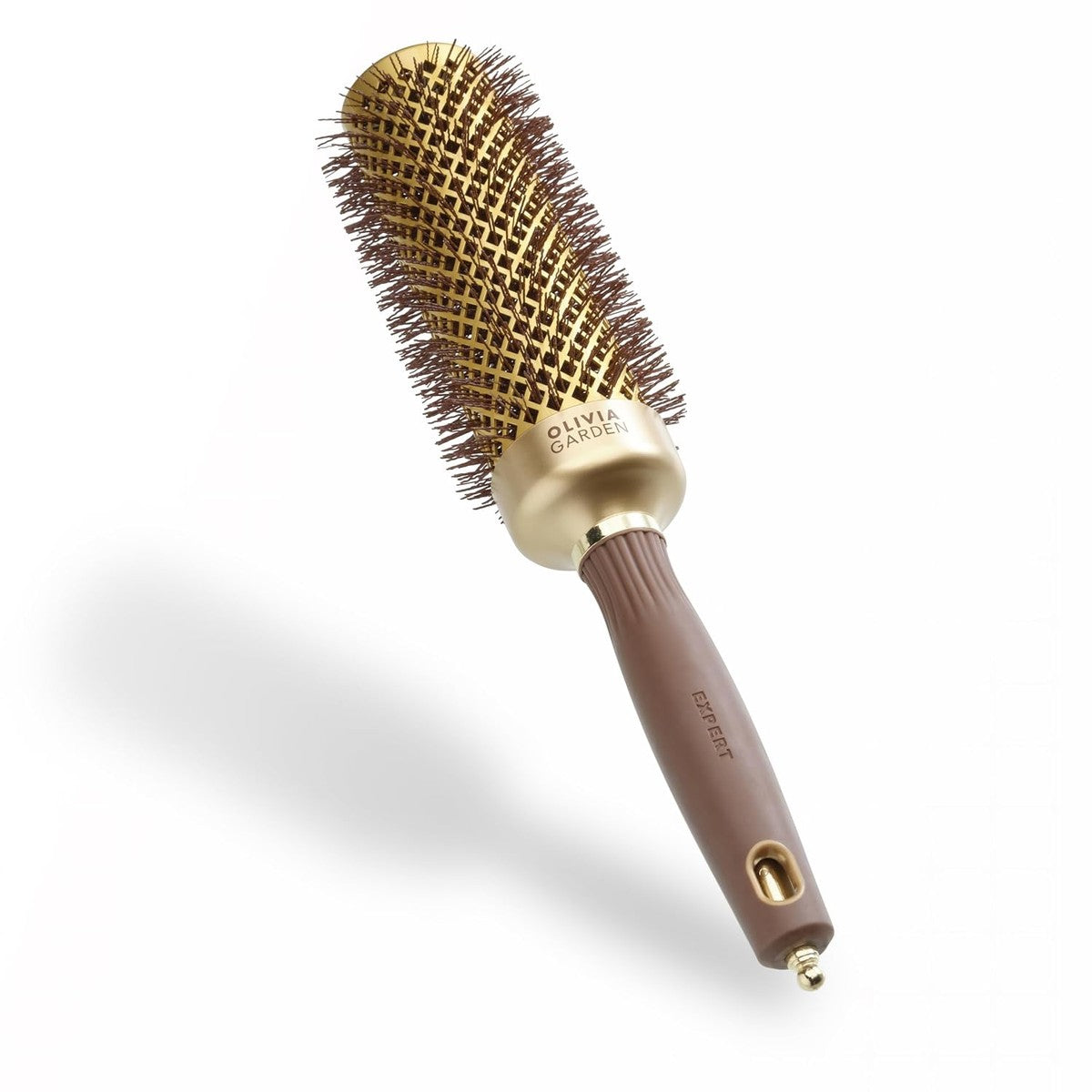 Olivia Garden Expert Blowout Speed Rundbürste aus Keramik mit extra langem Körper für 25% schnelleres Styling
