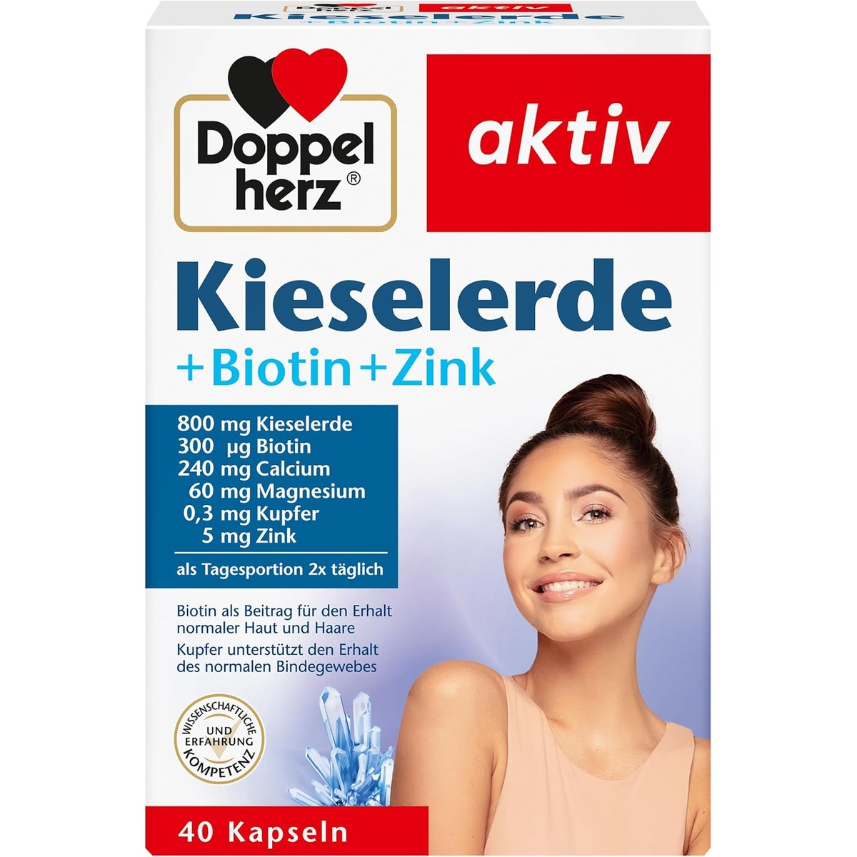 Doppelherz Kieselaarde + biotine + zink – Doppelherz