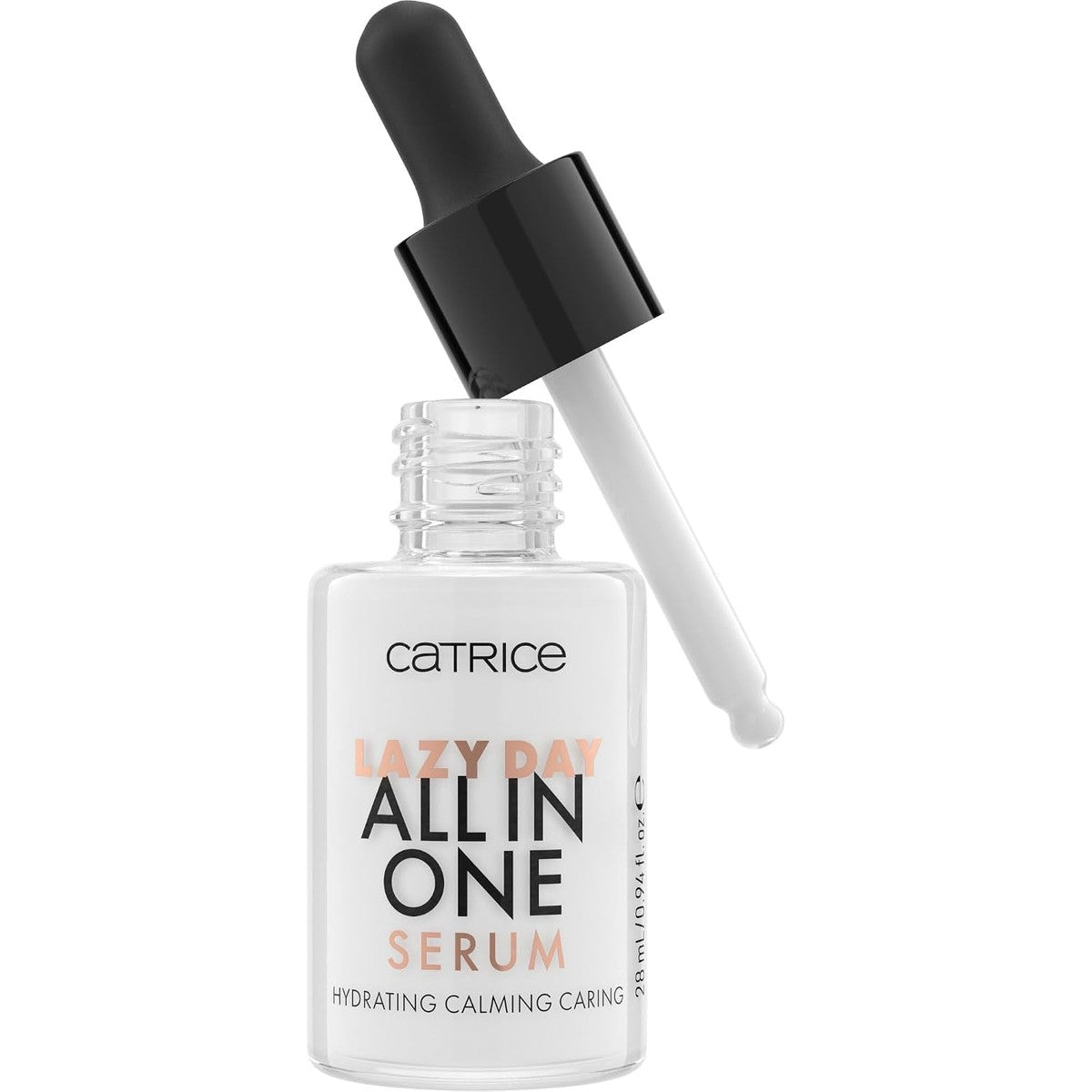 Catrice Lazy Day All In One Serum, gezichtsserum, transparant, hydraterend, verzorgend, kalmerend, olievrij, zonder parfum, zonder alcohol, zonder parabenen, per stuk verpakt (28 ml) | Kalmerend, verzorgend, hydraterend – Catrice Cosmetics