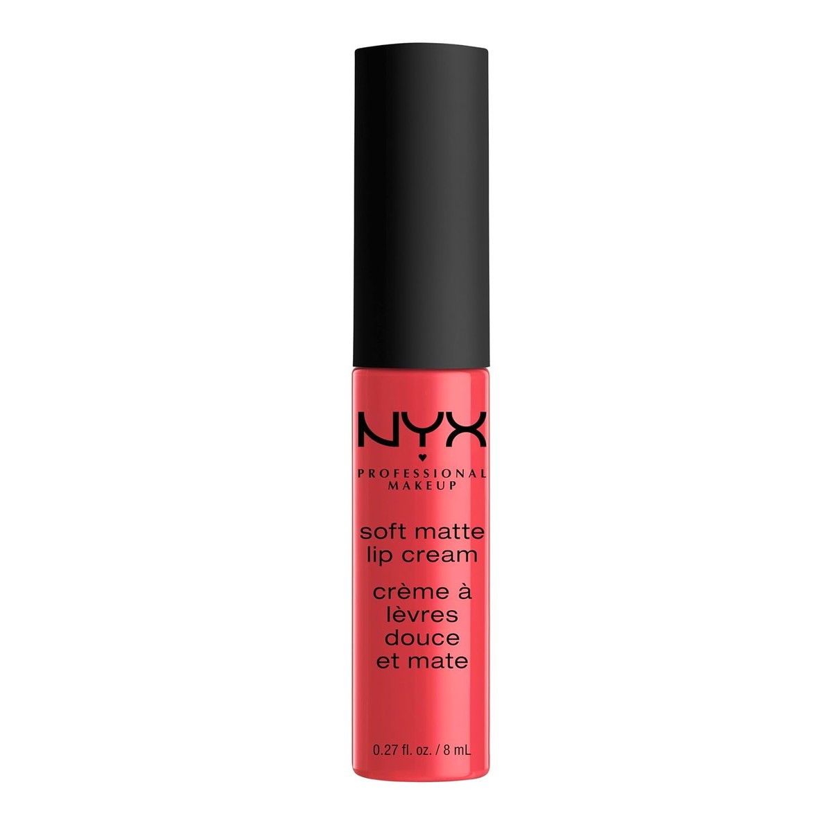 NYX Professional Makeup Lippenstift, Soft Matte Lip Cream, Romige en matte afwerking, Sterk gepigmenteerd, Langdurig, Kleur: Bubblegum Pink – NYX PROFESSIONAL MAKEUP