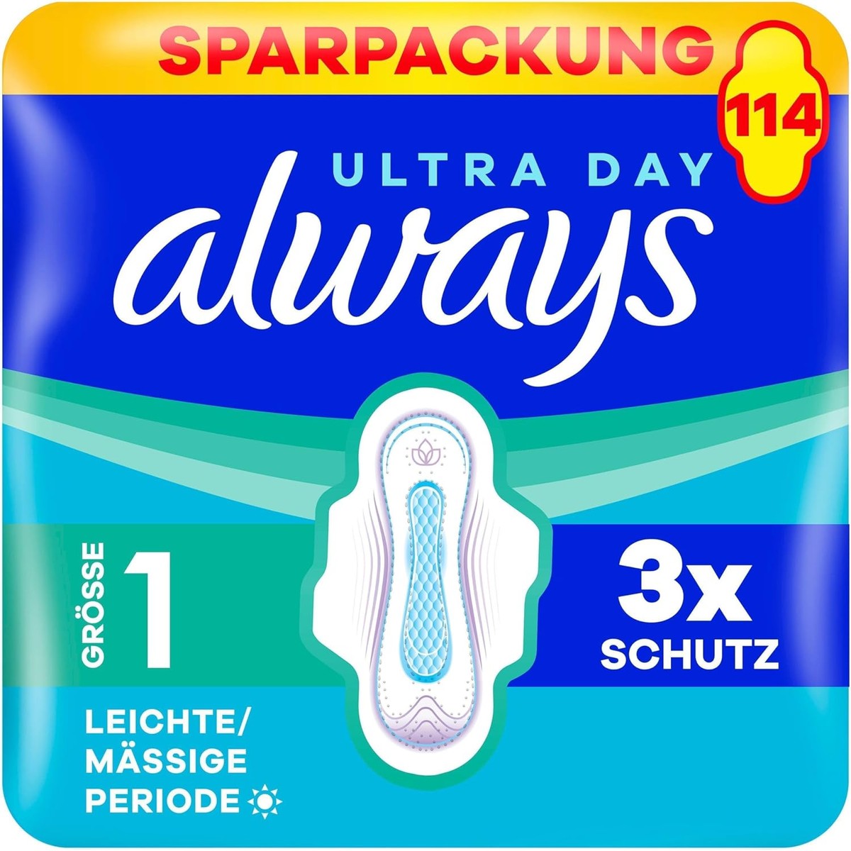 Always Ultra maandverband maat 1 normaal 114 stuks – Always