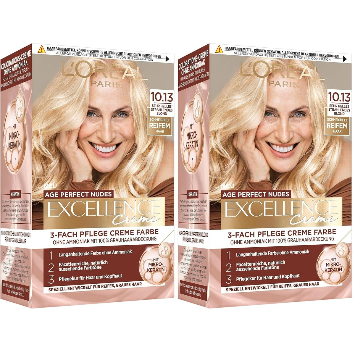 L'Oréal Paris Excellence Crème Age Perfect Nudes 10.13 (2 stuks) – L'Oreal Paris