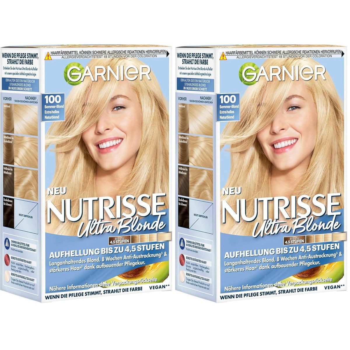 Garnier Nutrisse Crème Nr. 100 extra licht blond verpakking 2 – Garnier