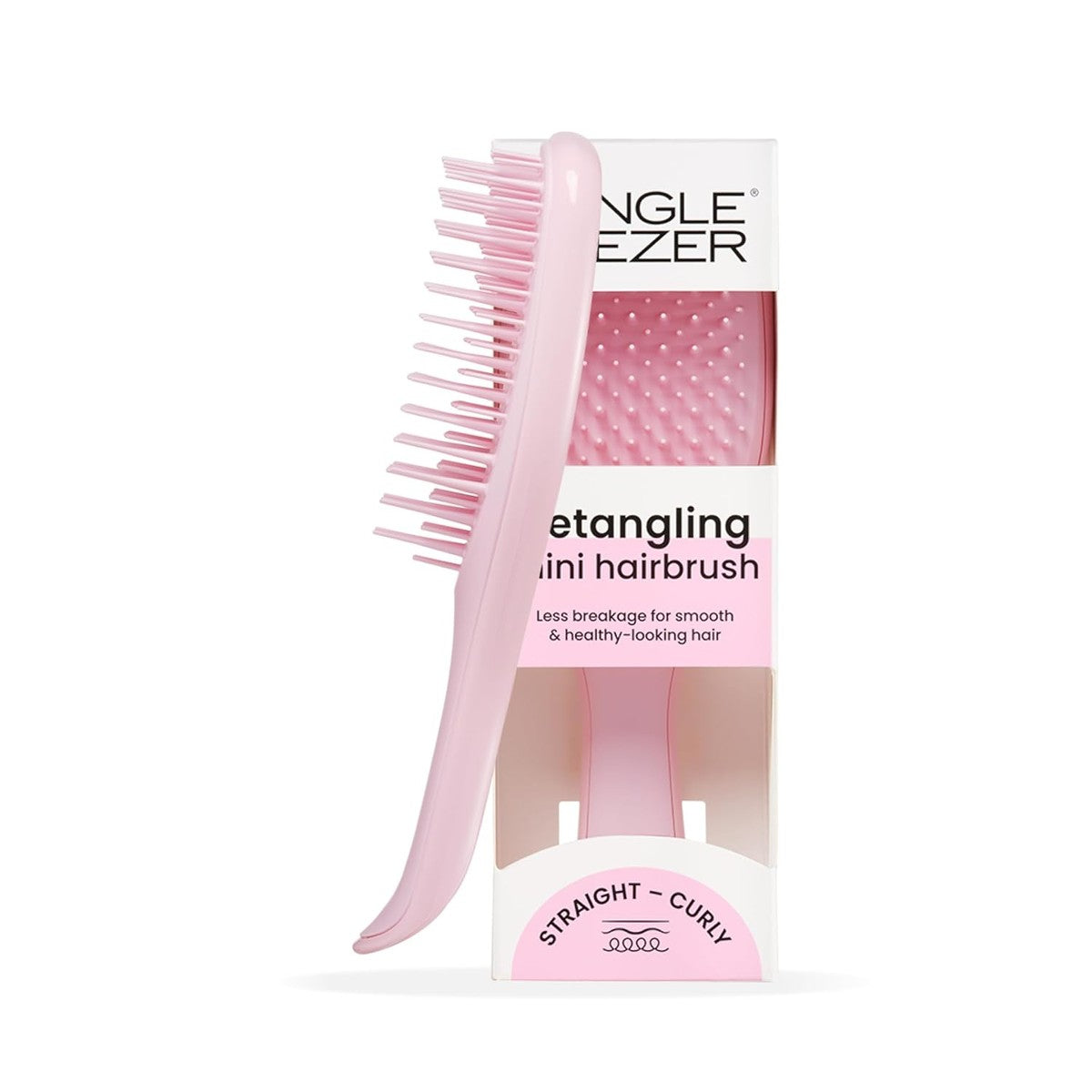 Tangle Teezer Ultimate Detangler Kleine haarborstel voor nat en droog haar, ontwarrende borstel voor alle haartypes, perfecte haarborstel voor kinderen en op reis, Millennial roze – Tangle Teezer