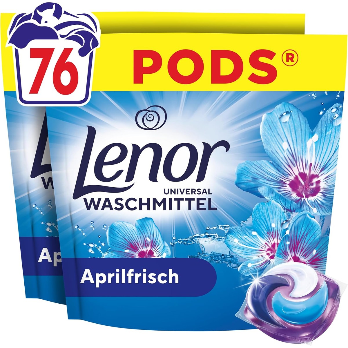 Lenor Pods Aprilfrisch Wasmiddel 76 wasbeurten – Lenor