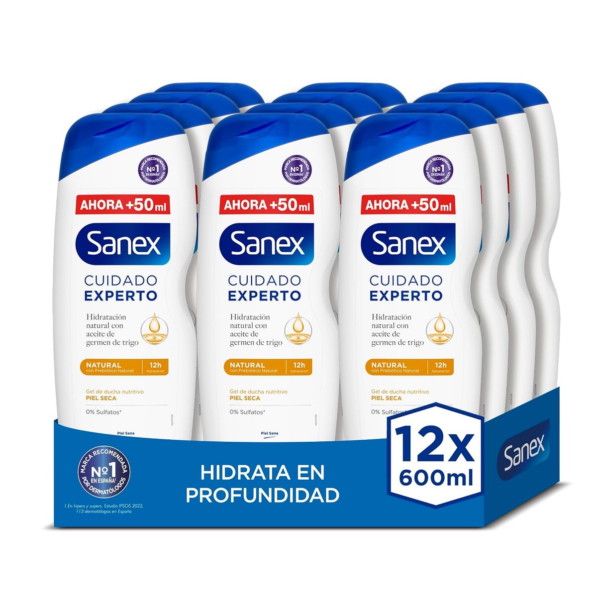 Sanex Expert Natural Douchegel 12 x 600 ml – Sanex
