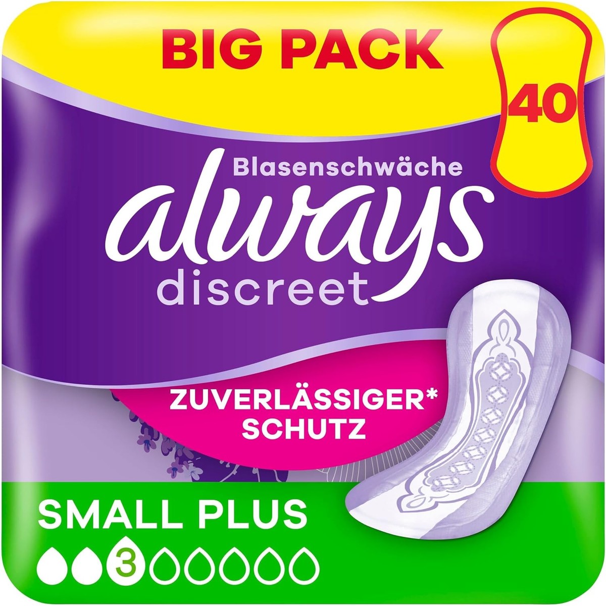 Always Discreet Inlegkruisjes Small Plus Big Pack 16 stuks – Always Discreet