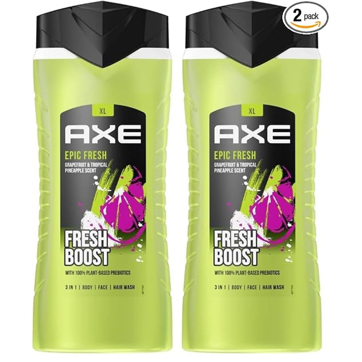 Axe Epic Fresh 3-in-1 douchegel & shampoo 400 ml (2 stuks) – Axe