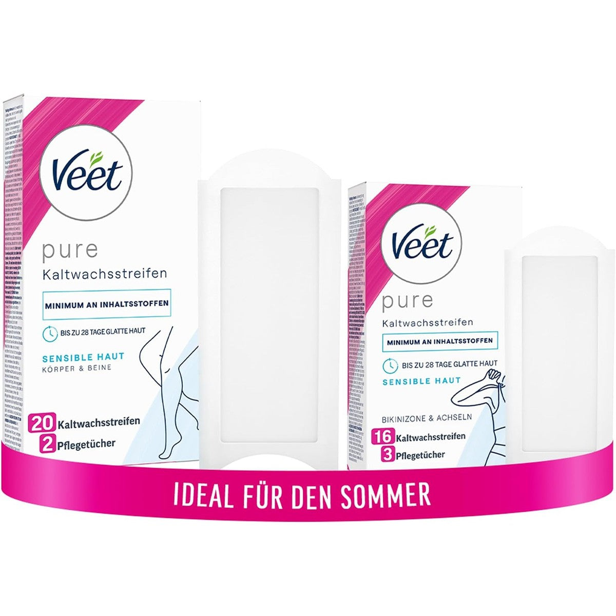 Veet Pure koudwasstrips set 20 + 16 strips – Veet