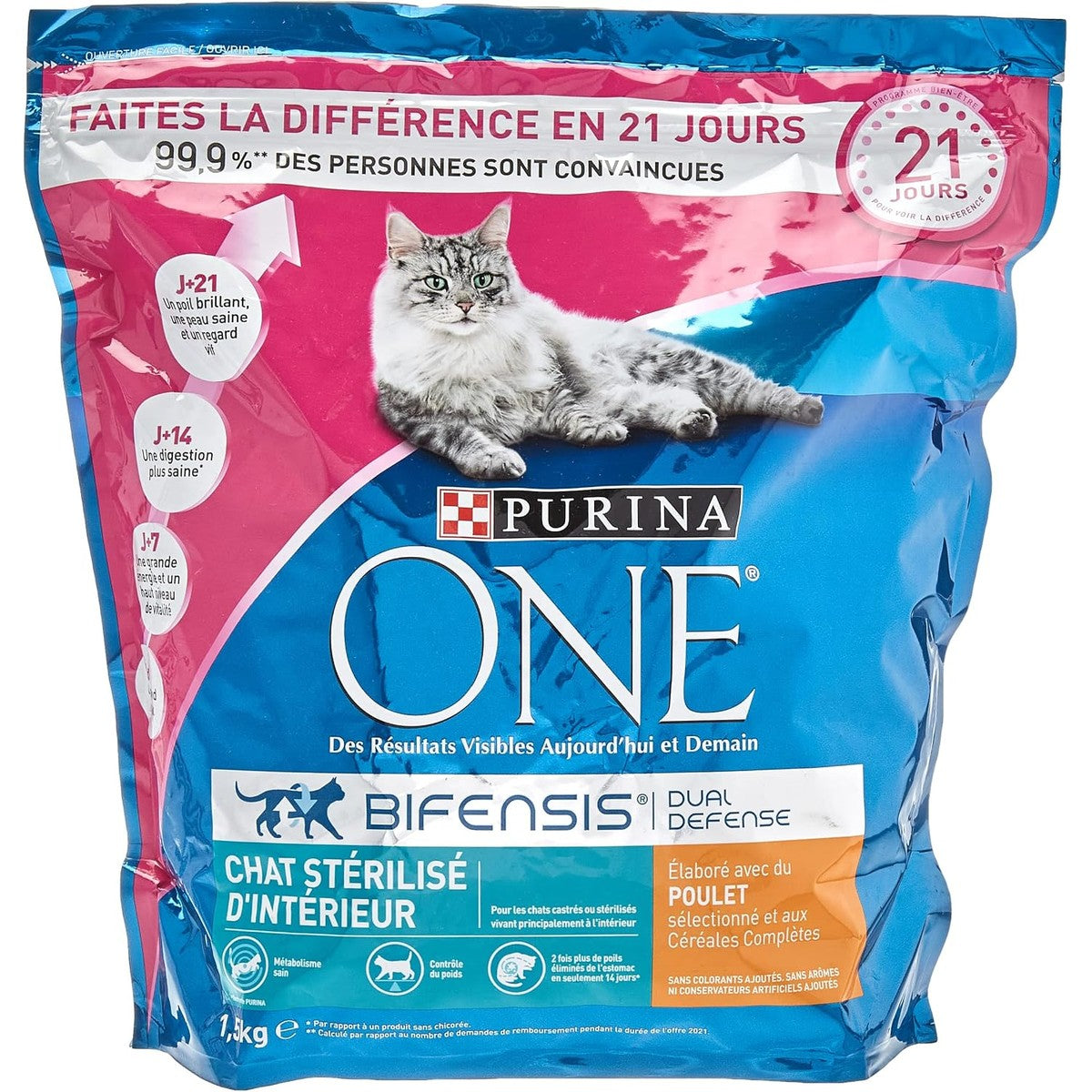 Purina One Special gesteriliseerd droogvoer voor binnenkatten kip 6 x 1,5 kg