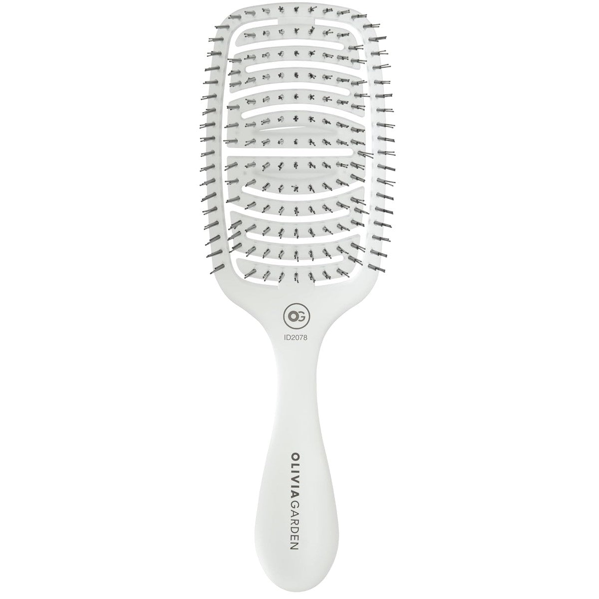 Olivia Garden - Essential Care Flex Fine Hair Bristles Ice White. Voor droog of nat haar. Een ontwarrend voor fijn haar.