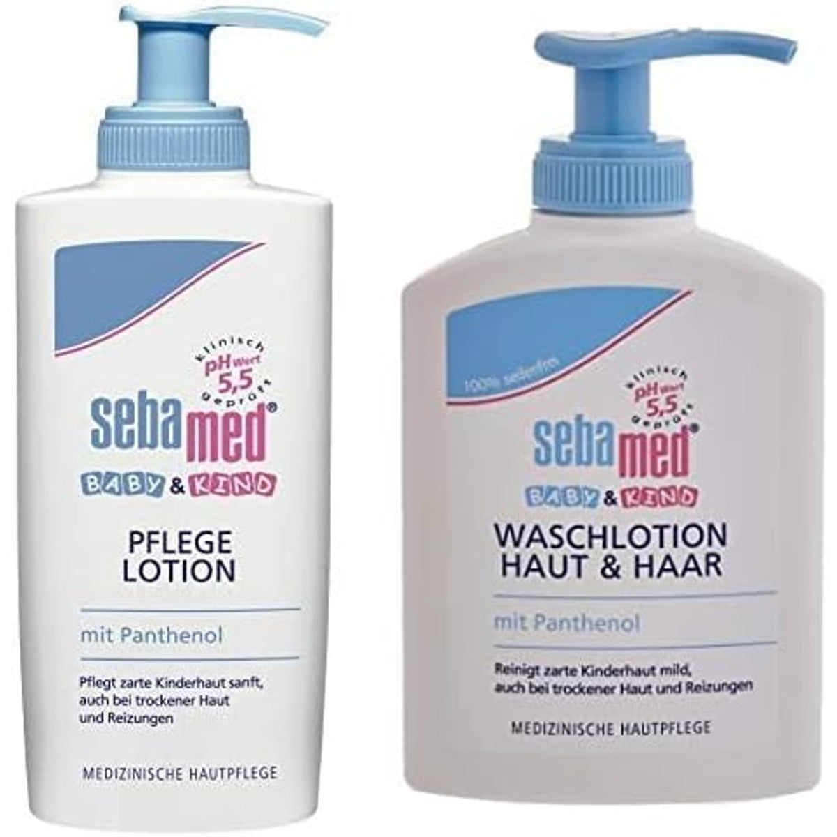 Sebamed Baby & Kind 2 x lotion + 3 x waslotion huid & haar – Sebamed