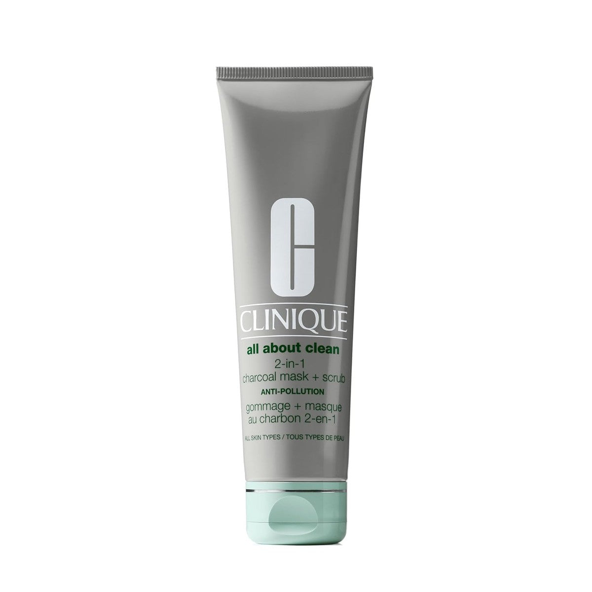 Clinique All About Clean™ 2-in-1 Charcoal Mask + Scrub | Reinigungs-Maske und Peeling Gesichts-Scrub, verfeinernd und reinigend, 100 ml