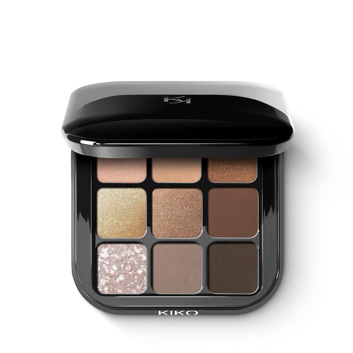 Kiko Milano Glamour Multi Finish Oogschaduwpalet 01 met 9 Oogschaduwen