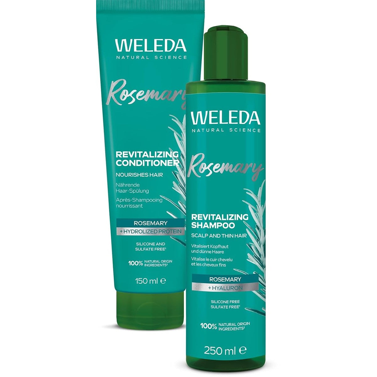 Weleda Bio Rozemarijn Shampoo & Conditioner Set 250 ml + 150 ml