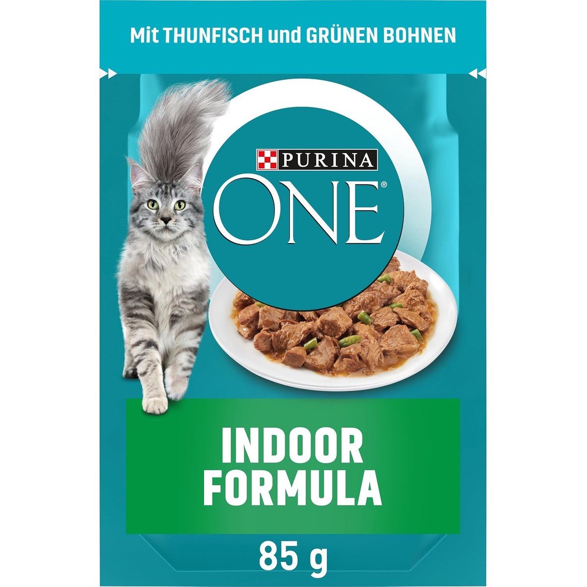 Purina One Indoor natvoer kattenvoer tonijn 26 x 85 g