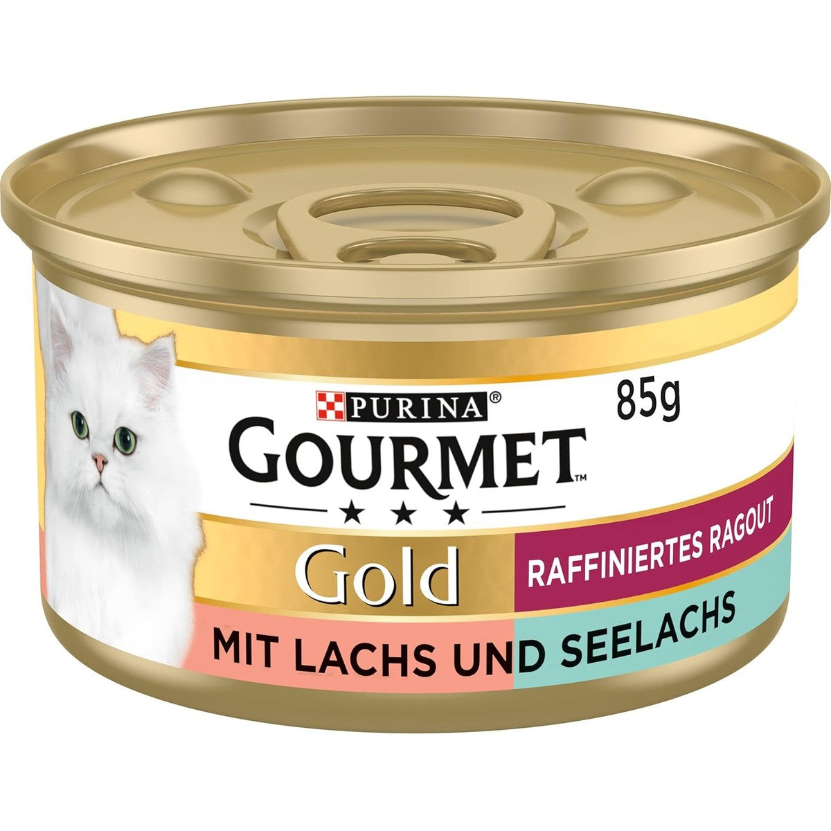 Purina Gourmet Gold natvoer kattenvoer zalm en koolvis 12 x 85 g