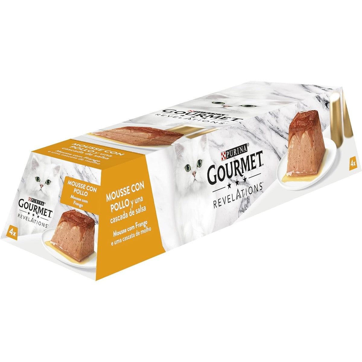 Gourmet Revelations Mousse met saus natvoer kattenvoer Kip 24 x 57 g