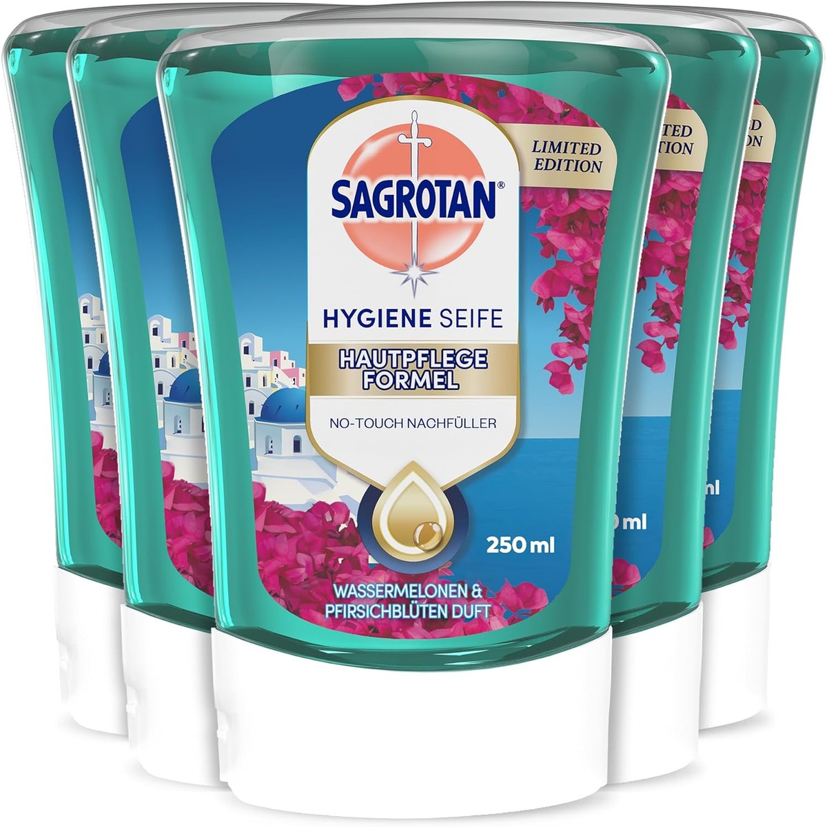 Sagrotan No-Touch Handzeep Navulling Floral Coast 5 x 250 ml – Sagrotan