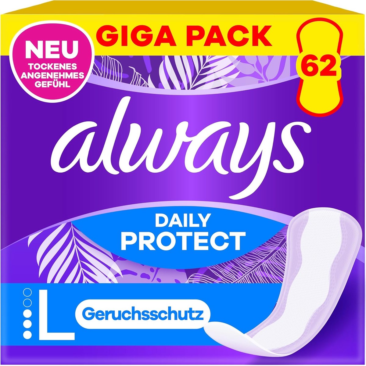 Always Daily Protect Long slipeinlagen lichte geur 62 stuks – Always