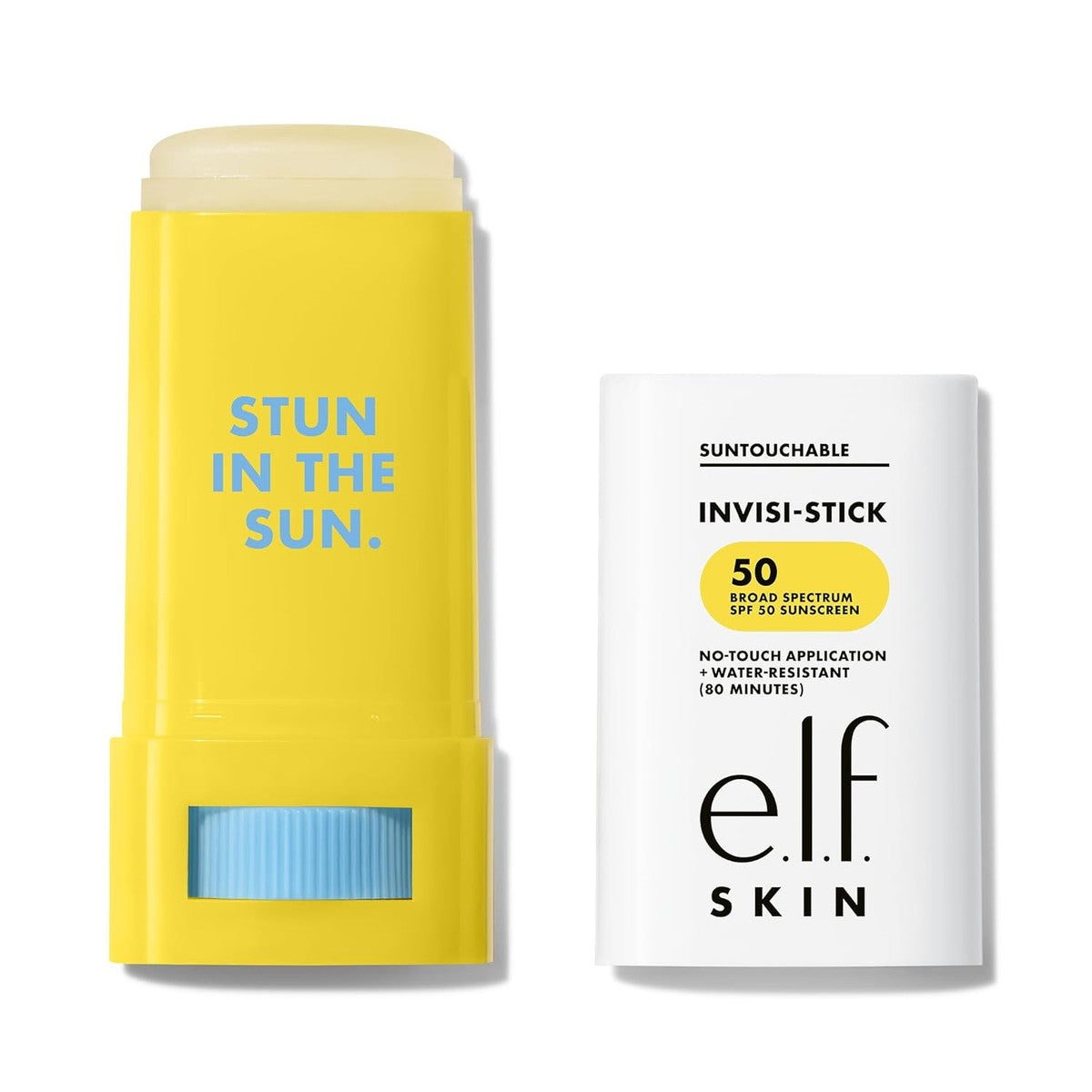 e.l.f. Suntouchable Invisi-Stick SPF 50, zonnebrandstick voor het gezicht, waterbestendig, geen witte resten, vetvrij, met bisabolol en zonnebloemolie, veganistisch en dierproefvrij – e.l.f.