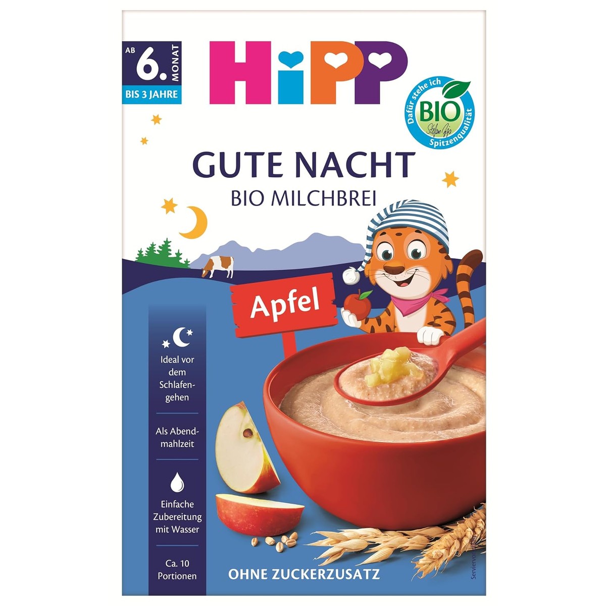 HiPP Biologische Goede Nacht Melkpap Haver Appel 4 x 475g – HiPP