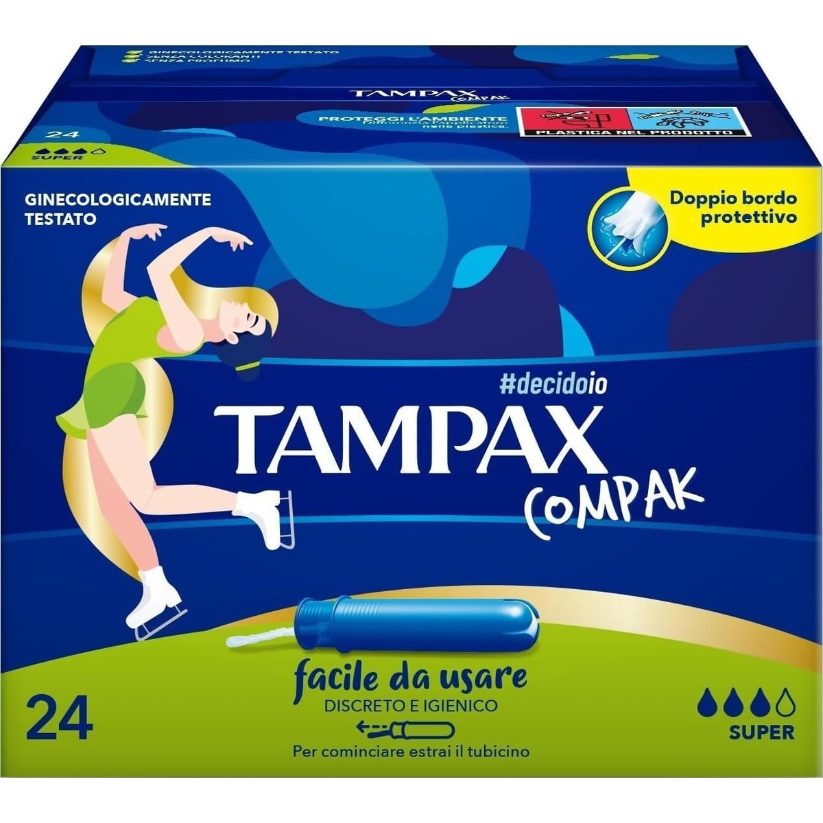 Tampax Compak Super X24 Kegels met applicator – Tampax