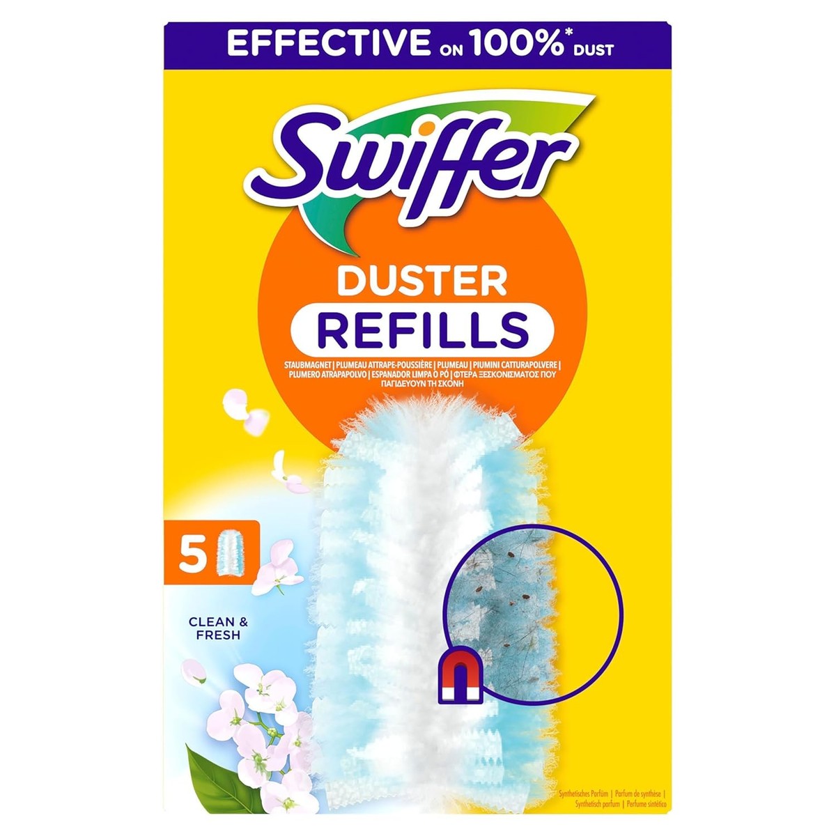 Swiffer Stofmagneet Trap & Lock navuldoeken Febreze 5 stuks – Procter & Gamble