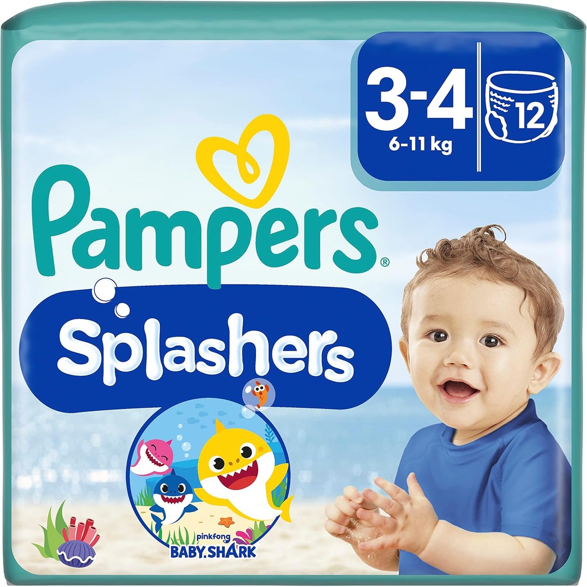 Pampers Splashers Wegwerpzwembroeken maat 3/4 12 stuks – Pampers